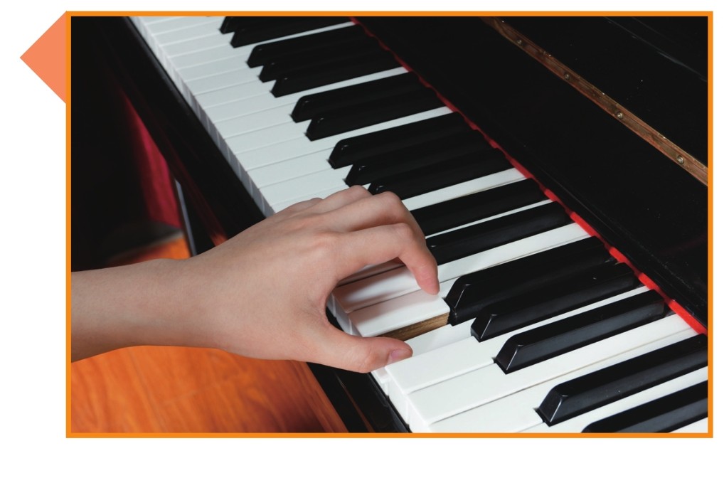 弹奏钢琴的姿势