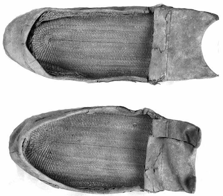 湖南长沙马王堆汉墓出土的丝履.