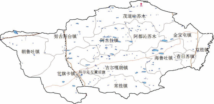 科左中旗地图全图图片