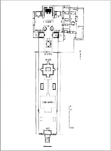 正定隆兴寺平面图