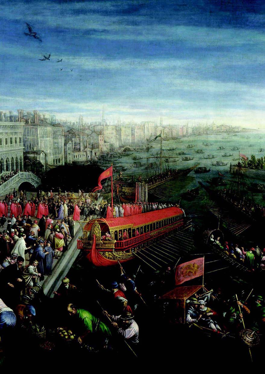 耶稣升天节仪式.执政官登上金船.