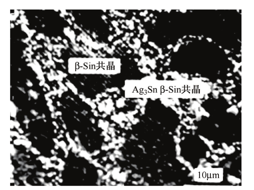 ,共晶合金中的 ag3sn 通常都呈微细的纤维状结构。 图3.14 snag合金系状态图 图3.