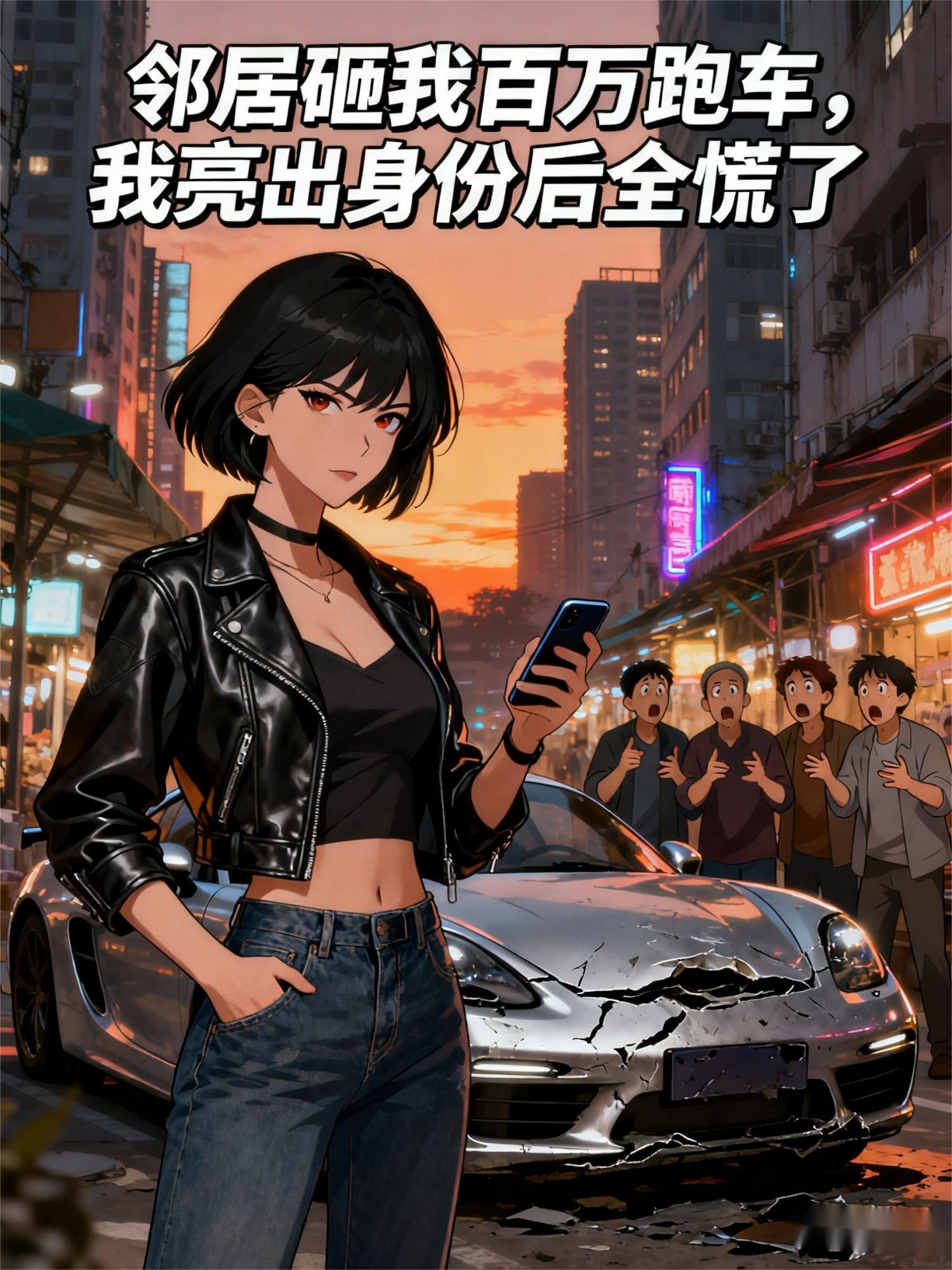 邻居砸我百万跑车，我亮出身份后全慌了